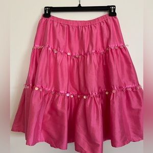 EUC Lilly Pulitzer silk shopper skirt Small